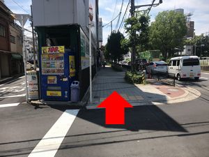 針中野の道の写真