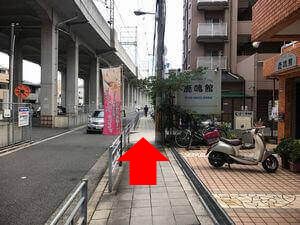 近鉄今川駅からのルート写真6