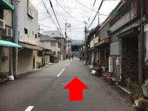 近鉄今川駅からのルート写真10