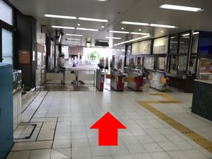 田辺駅から中橋整骨院へのルートの図2