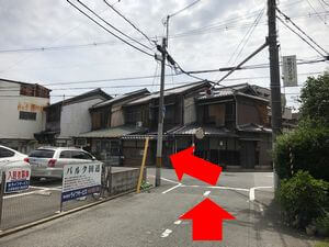 田辺駅から中橋整骨院へのルートの図13